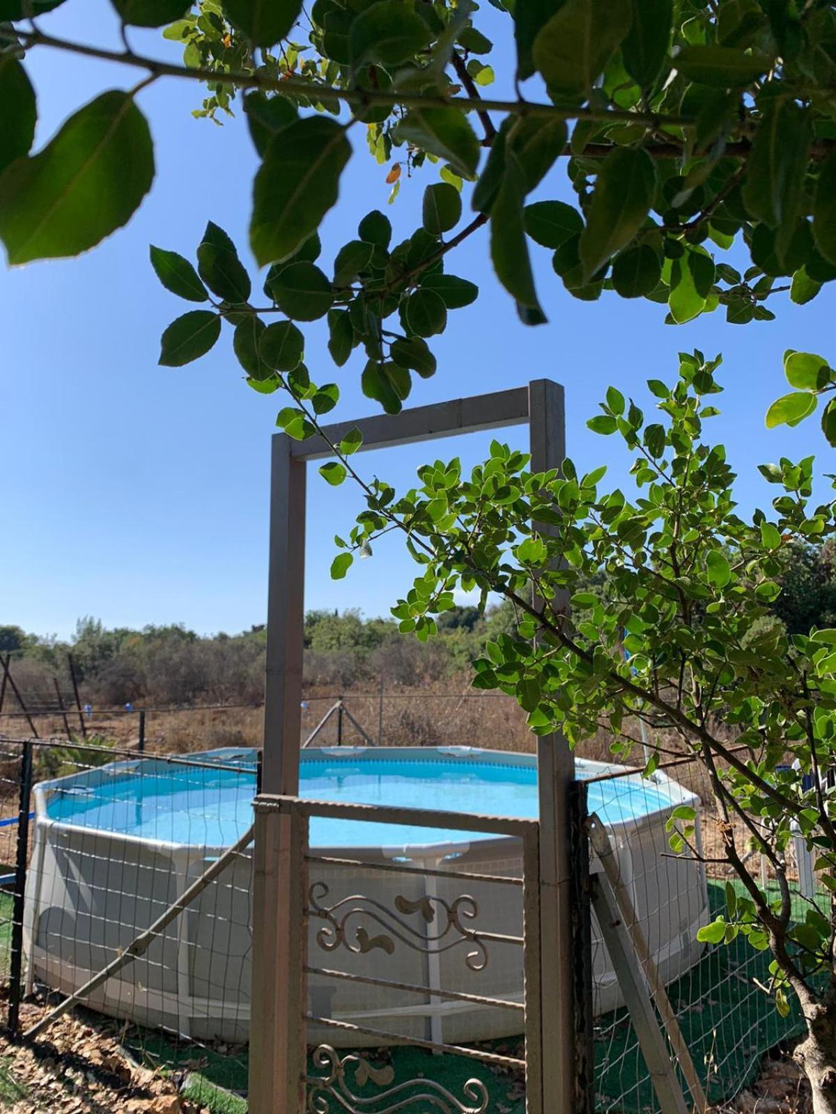 בקתת עץ בחורש במנות - דום גיאודזי - Wooden Cabin In Manot ภายนอก รูปภาพ
